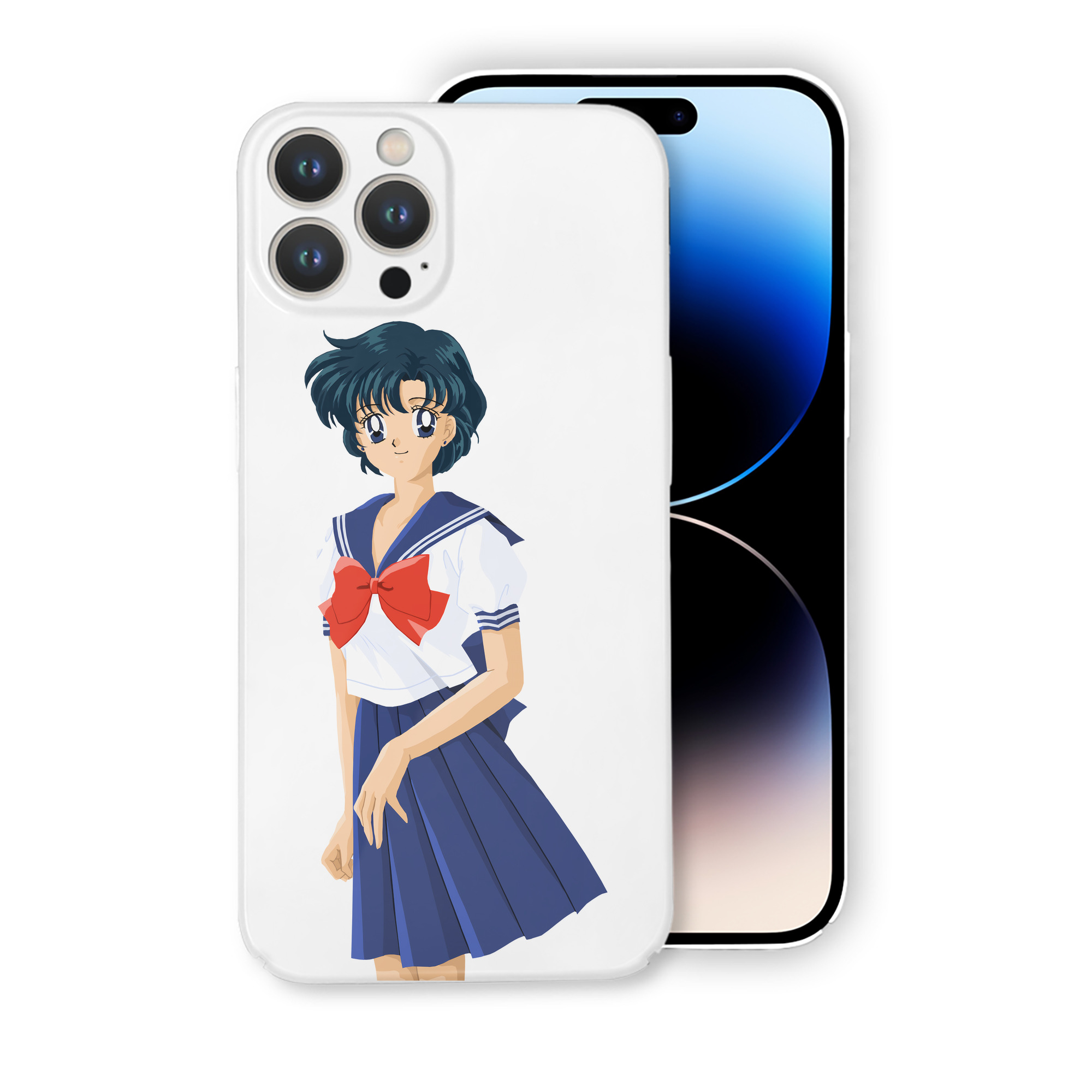（画像用） 美少女戦士セーラームーン 水野 亜美 みずの あみ Sailor Moon Mizuno Ami 【iPhone 14シリーズ対応】ハードケース